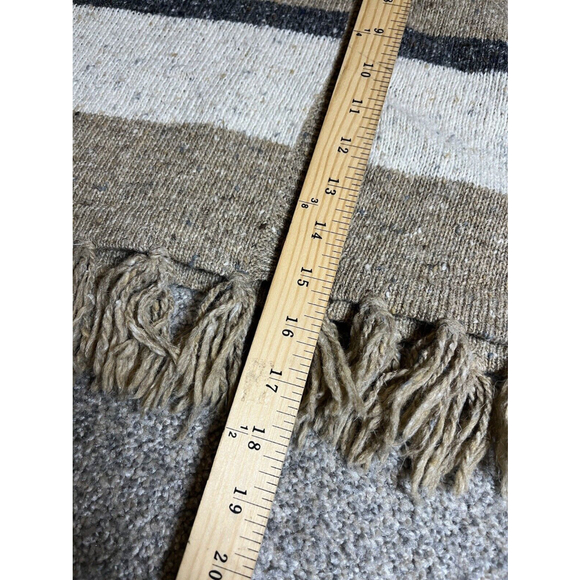 Vintage Westbound Sweater Vest Womens 1X Wool Blend Brown Tan Tasseled Button Up - Picture 11 of 15